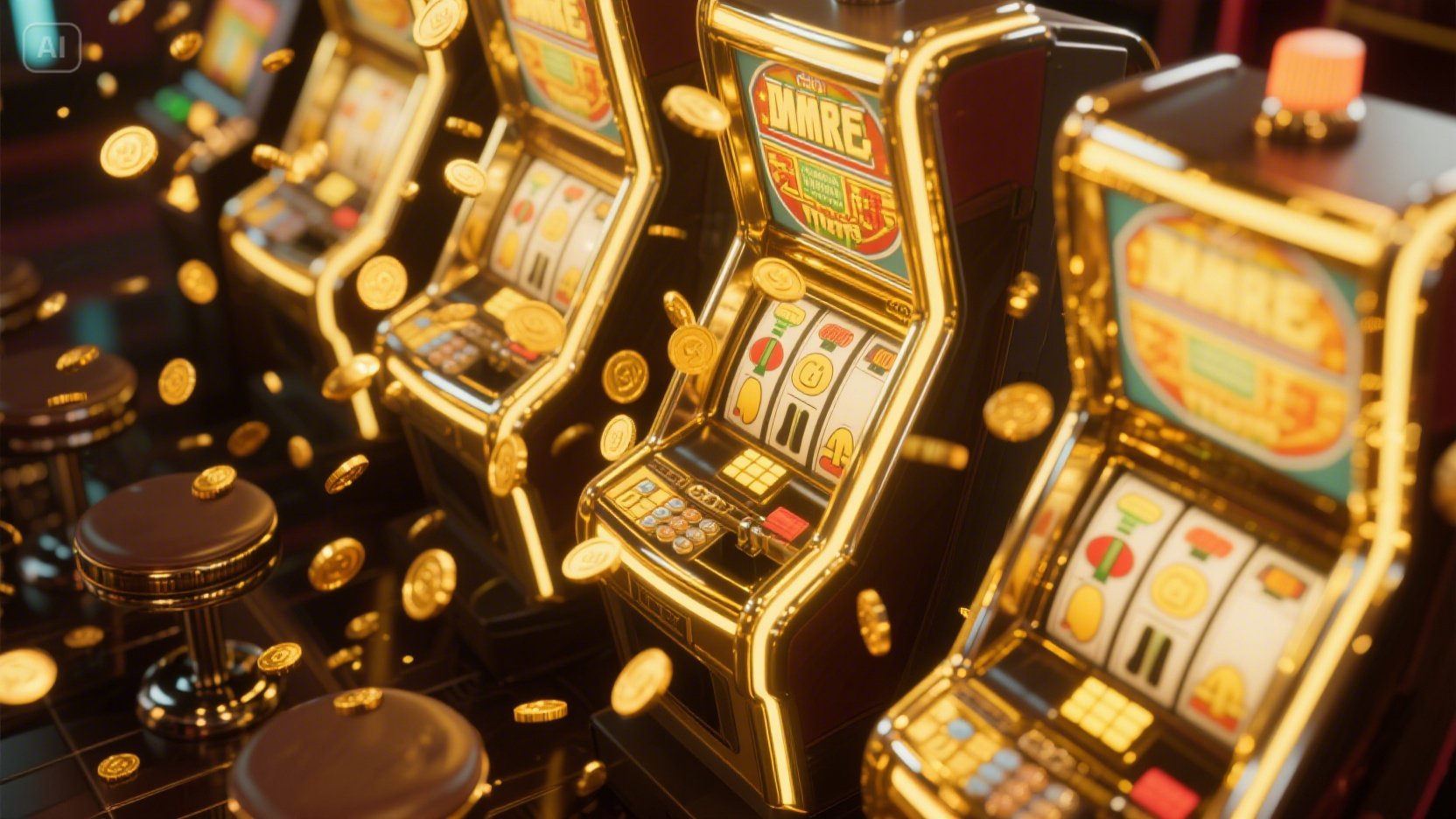 Casino online slot games desktop and mobile interfaces